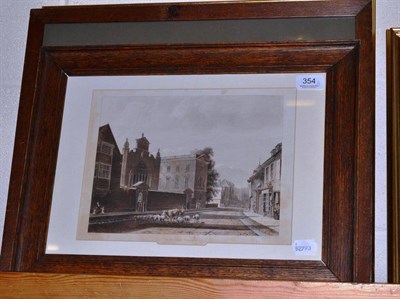 Lot 354 - J C T Willis, North East Monsoon Mersing watercolour, a framed print and a sepia watercolour (3)