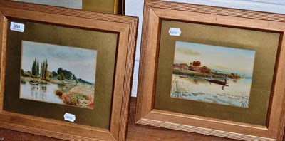 Lot 364 - J C Lund watercolour of Ripon and two others (3)