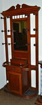Lot 386 - Late Victorian hall stand