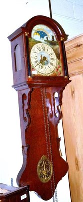Lot 395 - A reproduction mahogany wall clock