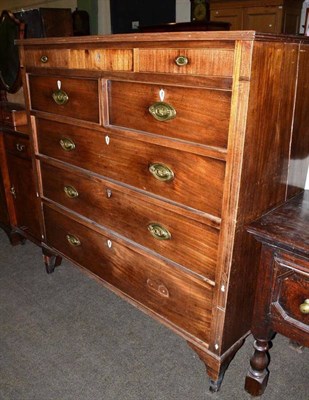 Lot 408 - A mahogany chest of drawers