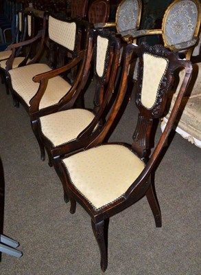 Lot 431 - Edwardian five piece salon suite