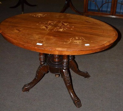 Lot 447 - Victorian walnut loo table