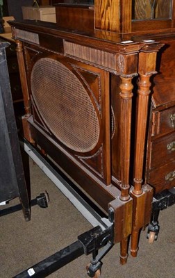 Lot 454 - A pair of Edwardian mahogany beds with fluted columns