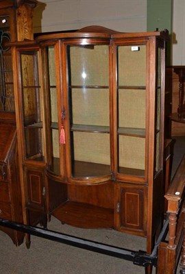 Lot 457 - Edwardian mahogany display cabinet