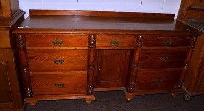 Lot 473 - A Victorian pine sideboard