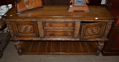 Lot 480 - Oak dresser base in 18th century style