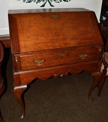 Lot 488 - Oak bureau