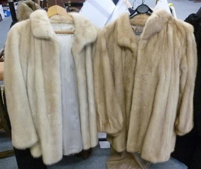 Lot 559 - J.W.Scott Furners Huddersfield blond mink jacket and another similar (2)