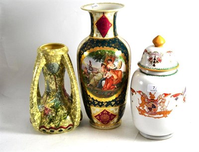 Lot 7 - Samson vase, decorative vase and Victorian china vase