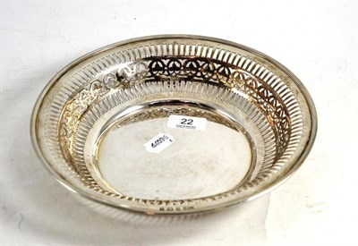Lot 22 - A pierced silver dish
