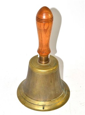 Lot 28 - A brass hand bell, Guisborough RUFC