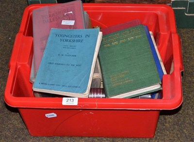 Lot 213 - A small quantity of books including Yorkshire local history and angling