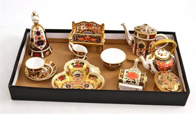 Lot 226 - Ten Royal Crown Derby miniature items