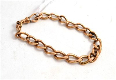 Lot 255 - A 9ct rose gold bracelet