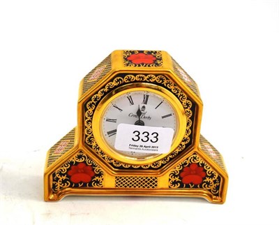Lot 333 - Royal Crown Derby ";Old Imari 1128"; pattern clock date LXI