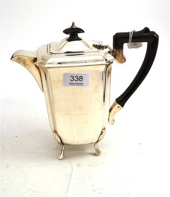 Lot 338 - Silver hot water jug