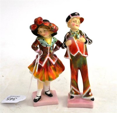 Lot 345 - Two Royal Doulton figures 'Pearly Girl', HN2036 and 'Pearly Boy', HN2035