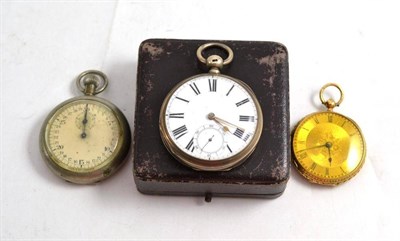 Lot 368 - Two pocket watches and a stopwatch