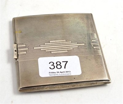 Lot 387 - A silver cigarette case