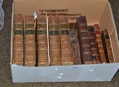 Lot 429 - Five volumes of Collection of voyages and travels (interesting folding maps and plates) and...