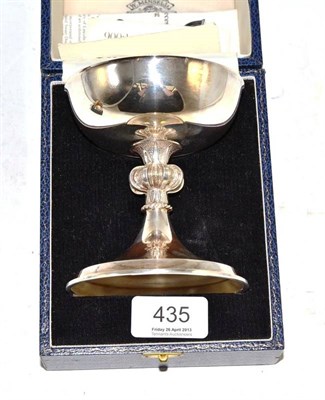 Lot 435 - A cased silver chalice - Lincoln Cathedral