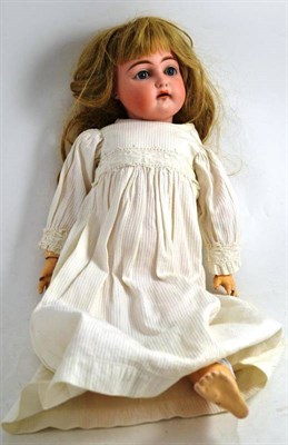 Lot 448 - German bisque head doll