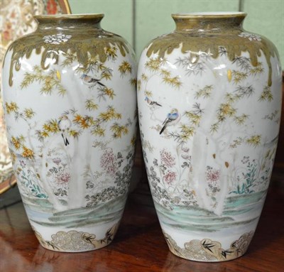 Lot 503 - A pair of late 19th century Japanese vases