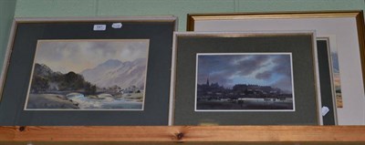 Lot 541 - E. J. W Prior (Later 20th Century) ";Grange in Borrowdale"; signed, watercolour, together with...