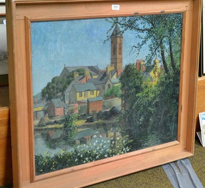 Lot 570 - Village view by F H Stonham (1924-2003)