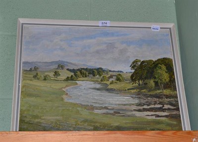 Lot 574 - Oil by Claude Horsfall, Dales scene