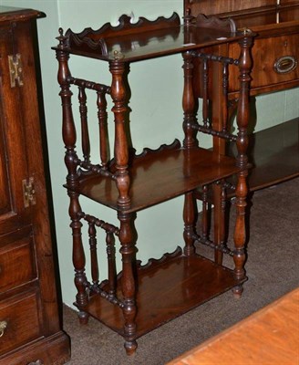 Lot 605 - 19th century mahogany whatnot