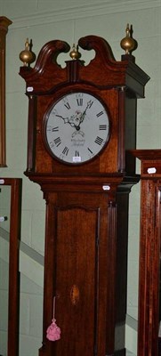 Lot 613 - A late George III oak thirty hour longcase clock signed W Hutchinson, Retford