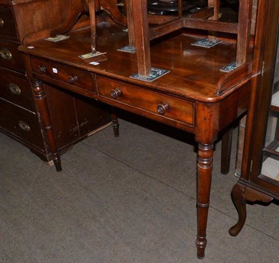 Lot 647 - An early 19th century mahogany two drawer washstand