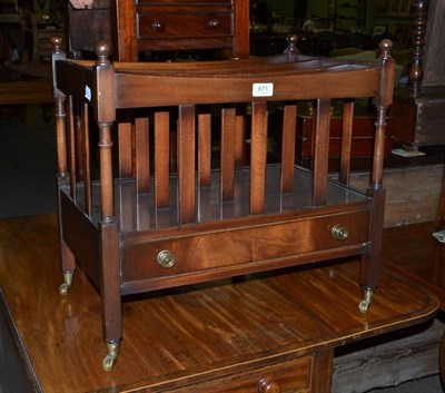 Lot 671 - A reproduction mahogany Canterbury