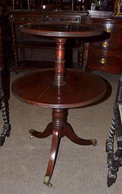 Lot 728 - A Regency mahogany dumb waiter (a.f.)