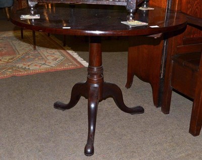 Lot 738 - George III mahogany tripod table