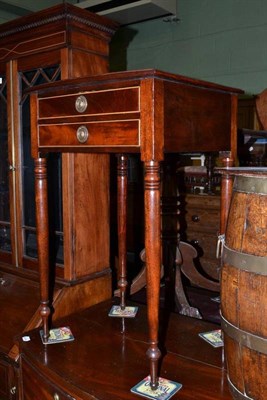 Lot 748 - Regency mahogany two drawer side table