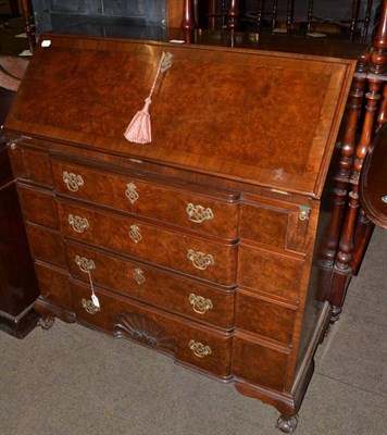 Lot 757 - An early 20th century walnut bureau