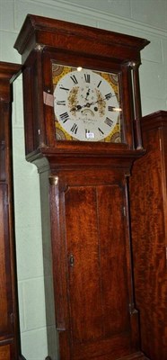 Lot 800 - An oak eight day longcase clock, signed Griffith.Davis, Dolgelly