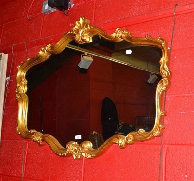 Lot 819 - Giltwood wall mirror