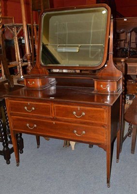 Lot 875 - Edwardian mahogany dressing table