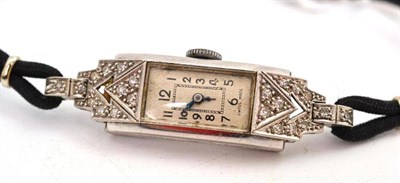 Lot 47 - Diamond cocktail watch