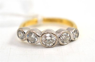 Lot 61 - Five stone ring