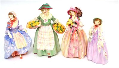 Lot 64 - Royal Doulton - Daffy Down Dilly, Suzette, Miss Winsome, June (4)