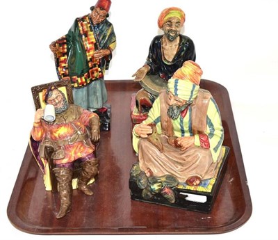 Lot 69 - Royal Doulton - Cobbler, Foaming Quart, Mendicant, Carpet Seller (4)