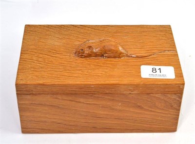 Lot 81 - A Robert 'Mouseman' Thompson oak trinket box