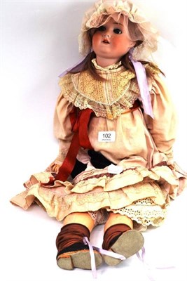 Lot 102 - Schoenau & Hoffmeister bisque socket head doll