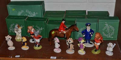 Lot 128 - Beswick huntsman, eleven boxed Beswick Top Cat and sporting character figures