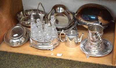 Lot 134 - A good collection of silver plate including assorted tureens and covers, breakfast dish, seven...